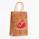 Craft package with embossing, round handle, "New Gad Sani" 15 x 21 x 8 cm, 120 g