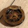 Compass with sunny clock 11 cm, brass