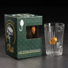 A glass 