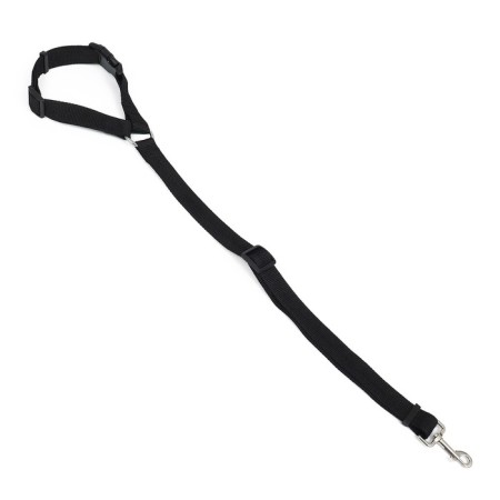 Leash with a universal penalment, width 2.5 cm, black-2