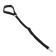 Leash with a universal penalment, width 2.5 cm, black
