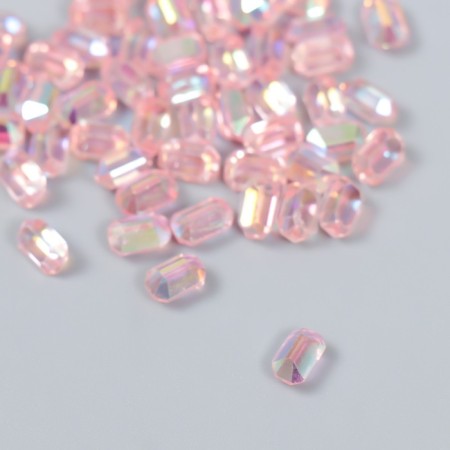 Decor for creativity Plastic "Executed Crystal" set of 60 pcs red 0.8x0.6 cm-1