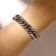 Bracelet "Gladiator" large weaving, color silver, 18 cm