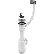ALCAPLAST A444-DN50/40 siphon siphon, with stainless steel grille DN = 70 mm and corrugation