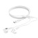 Hoco M65 headphones, wired, inserts, microphone, Type-C, 1.2 m, white
