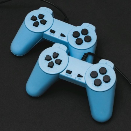 Game console Luazon Game-1, 8 bits, included 2 joysticks and a pistol, 22 games, gray-2