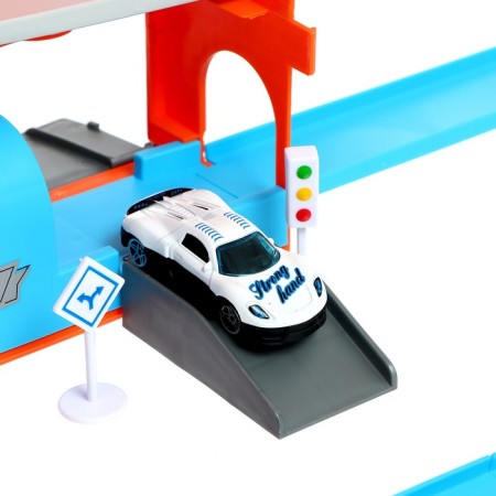Parking "City", in a case with metal machines-5