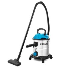 Vacuum cleaner KitFort KT-548, 1000 watts, 20 l, cord 6.8 m, silver-blue