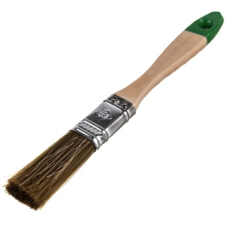 Brush flat bison 4-01009-020, mixed bristles, wooden pen, 20mm-1