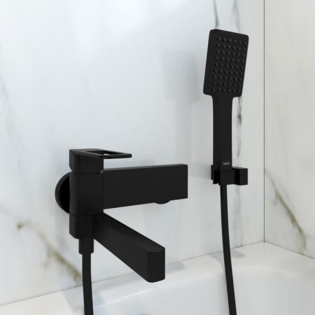 IDDIS SLIBL00I02 bath mixer, single -leaf, sliding excess 14 cm, black-2