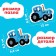 Magnetic maxi-puzzles "Blue Tractor on the Farm", in a metal box