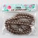 Glass beads, set 78 pcs., Size 1 pc. - 10 mm, brown color