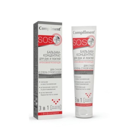 Hands and elbows balm compliment SOS 3 in 1, intensive regeneration, 100 ml