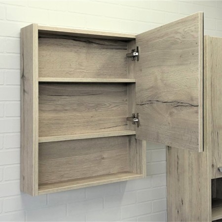 Mirror Comfort Comforty Mario 60 for the bathroom, color smoky oak color-4