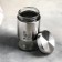 A set of glass cans for bulk products "Style", 3 subjects: 450/700/1000 ml, silver color