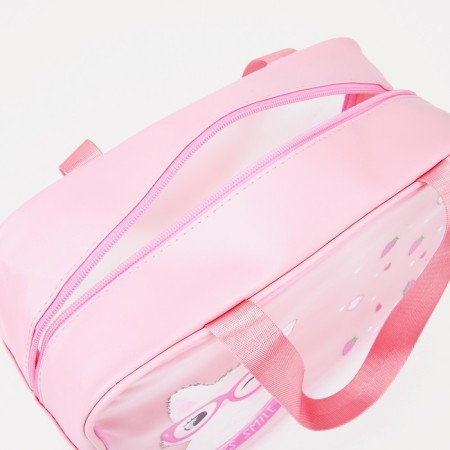 Lightning cosmetic bag, pink color-2