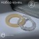 Ring set 2 pieces "Crystals" pebbles and smoothness, yellow-white color, size mix