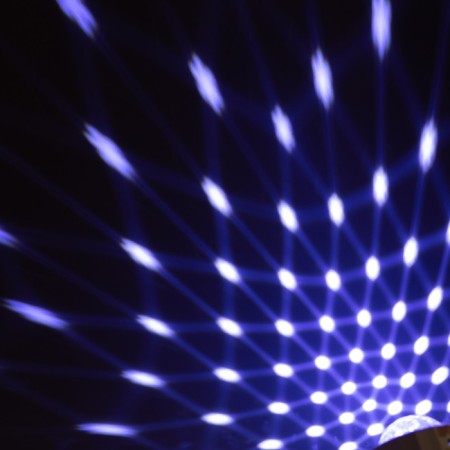 Light device "Mini Disko-Shar" 8 cm, automatic color change, glow RGB, 5 V-4