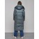 Coat insulated winter female, size 46, dark green color