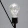 The desktop "Heart" LED from batteries 3haa black 11x16.5x36.4 cm Risalux