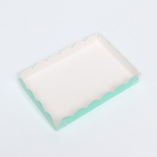 Box for cookies, mint, 22 x 15 x 3 cm
