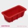 Baking uniform “Bread”, silicone, 16.5 × 8.3 × 5.3 cm, intra -size 14.5 × 6.3 × 5.3 cm, red color
