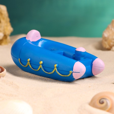 Souvenir ship "inflatable boat" 12*7cm-2