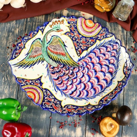 Frog Oval Rishtan Ceramics 42cm-1