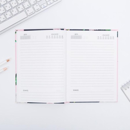 Diary "Rose", solid cover, A5, 80 sheets-3