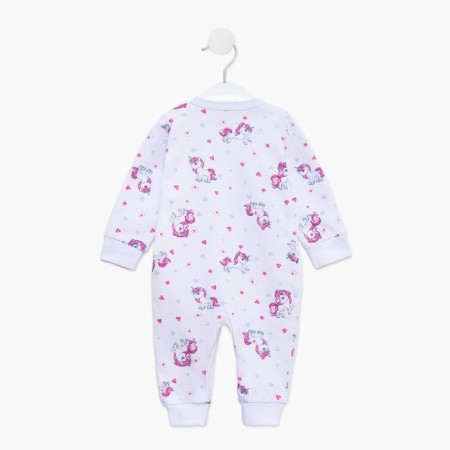 Combineson children, white/pink color, height 80 cm-2