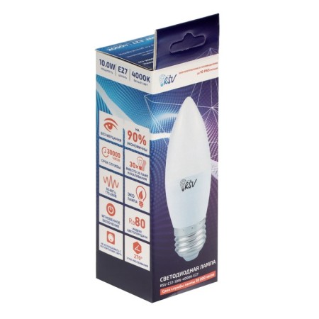RSV-C37-10W-4000K-E27 LED lamp-1