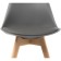 Plastic stool Bonuss array/eco -leather/plastic, natural/gray 49x57x82 cm