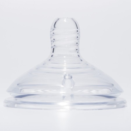 Nipple for a bottle, +6 months., Fast stream, wide throat 50mm.-1