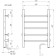 Electric towel Domoterm 109-5, 400x600 mm, right, black matte