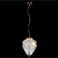 Светильник подвесной Crystal Lux, Charme 1374/202, G9, 2х40 Вт, 20х15х15 см, цвет золотой