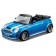 Машинка Bburago Mini Cooper S Cabriolet, Die-Cast, 1:32, цвет синий с принтом