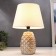 Table lamp 16445/1wt E14 40W white-gold 22x22x34 cm Risalux