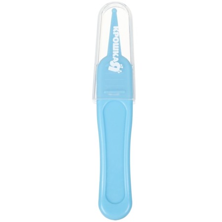 Child care set, 3 subjects: aspirator, ruff, tweezers, blue color-10