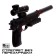 Beretta pistol, shoots gel bullets, works from the battery