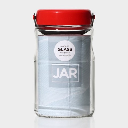 Glass Bank for bulk products with a plastic lid and a macro handle, 1.7 liters-7