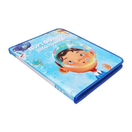 A4 Portfolio folder "Dream", calligrata top, solid cover, on rings, lightning around, for a student, 1 file, 8 liners-3