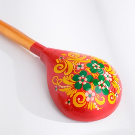 Spoon "rubella", salad, 6 × 21, Khokhloma-4