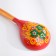 Spoon "rubella", salad, 6 × 21, Khokhloma