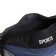 Sports bag with lightning, long belt, black/blue color
