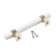 Cappio pk117 bracket handle, m/o 96 mm, white/gold color