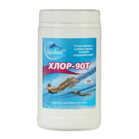 Aqualand chlorine-90t disinfectant, tablets 200 g, 1 kg