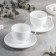 Porcelain tea set, 4 objects: a cup 220 ml, 2 saucers d = 14 cm, white color