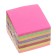 Block with a sticky edge of 51 mm x 51 mm, 400 sheets, fluorescent, 8 colors