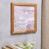 Photo frame pine С24 oak 20x20 cm (plastic screen)
