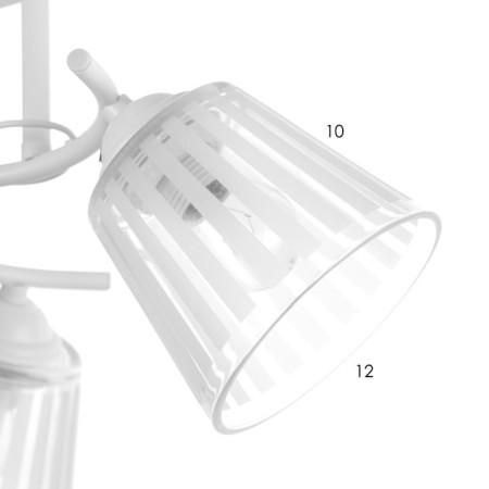Vanessa chandelier 3x60W E27 white 45x45x27cm-5